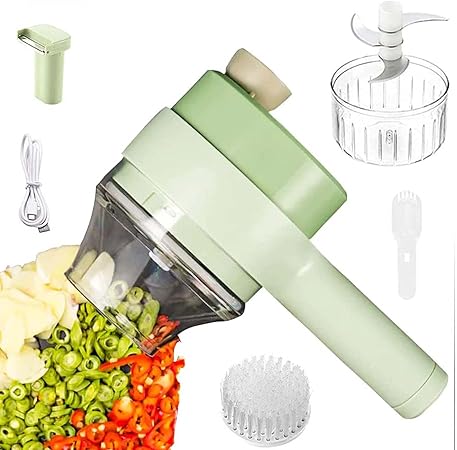 4 in 1 Portable Electric Vegetable Cutter Set